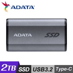 【ADATA 威剛】SE880 2TB 外接式固態硬碟    鈦灰 