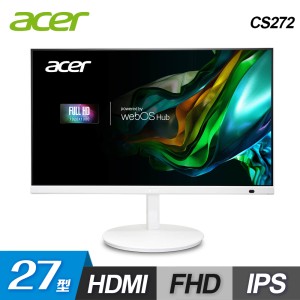 【Acer 宏碁】CS272 27型 WebOS智慧螢幕 白色   6488