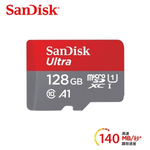 【SanDisk】Ultra microSDXC UHS-I A1 128GB 記憶卡 